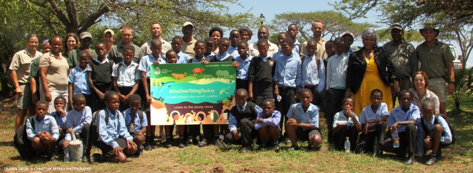 Posing for a group picture for WORLD WILDLIFE DAY!